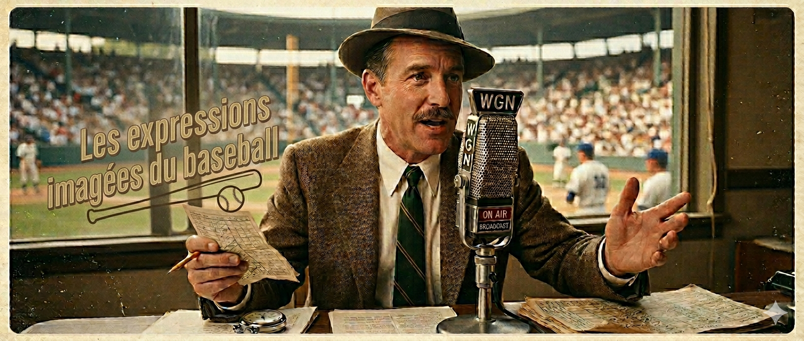 Les expressions imagées du baseball : chin music, painting the corner, can of corn, frozen rope